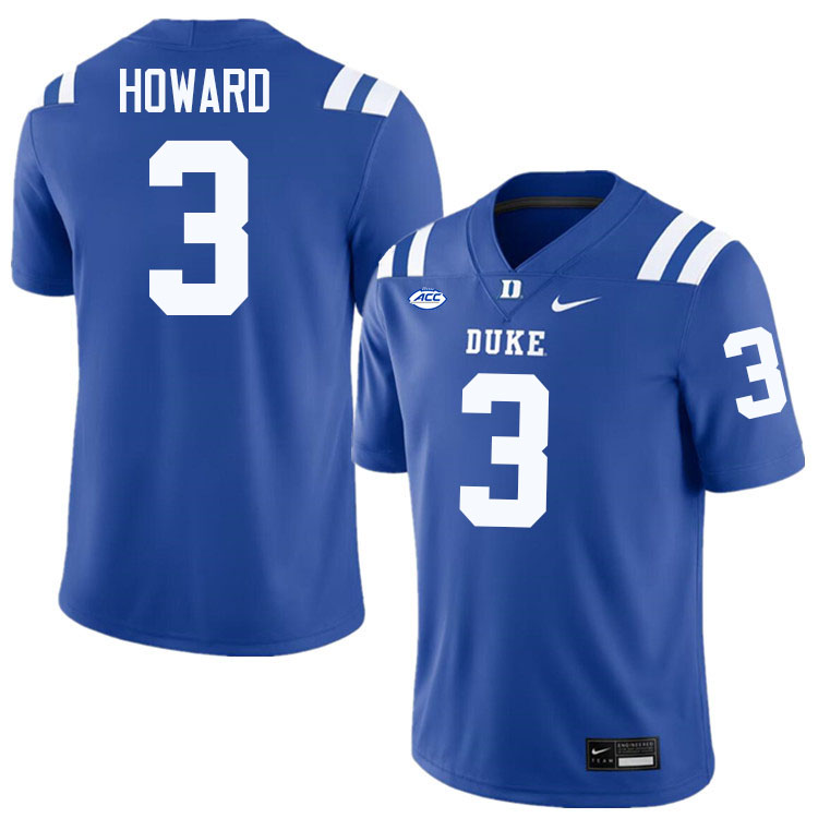 Alex Howard Duke Jersey,Duke Blue Devils #3 Alex Howard Jersey Youth College-Blue